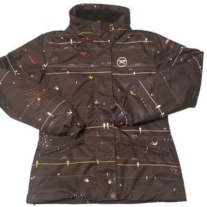 Rossignol Pure Mountain Jacket Birds Black Size 12